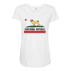 colifornia republic parody pugfornia republic Maternity Scoop Neck T-shirt