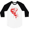 heartless splatter 3/4 Sleeve Shirt