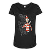 hiding in the dark Maternity Scoop Neck T-shirt