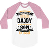 Super Cool Daddy Of A Freaking Awesome Son 3/4 Sleeve Shirt