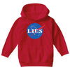 lies nasa logo Youth Hoodie