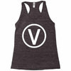 vegan symbol Racerback Tank