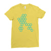 six hexagonal best trending Ladies Fitted T-Shirt