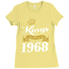 kings are born in 1968 Ladies Fitted T-Shirt