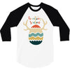 Hunting Season Retro Color 80s Style 3/4 Sleeve Shirt