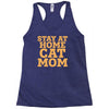 stay at home cat mom Racerback Tank