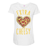 extra cheesy Maternity Scoop Neck T-shirt