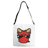 devil face 2 Adjustable Strap Totes