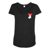 love more pocket Maternity Scoop Neck T-shirt