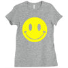 smiley face mens Ladies Fitted T-Shirt