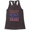 my mom is in heaven forever Racerback Tank