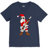 rock star santa claus father christmas V-Neck Tee