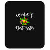 world's best sister with flowers. Mousepad