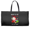 baby 1st christmas Weekender Totes