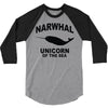narwhal whale 3/4 Sleeve Shirt