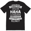 Super Cool Nana Of A Freaking Awesome Grandson T-Shirt