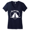 valentine's day love cats Women's V-Neck T-Shirt