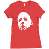 halloween mask Ladies Fitted T-Shirt