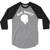 got soul funny retro funk disco afro 70s boogie soul new york 3/4 Sleeve Shirt