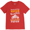 Motorcycles Papaw V-Neck Tee