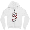 snake red black Zipper Hoodie