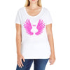 i wear pink for my mom Ladies Curvy T-Shirt