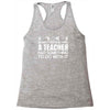 teachers help everyone Racerback Tank