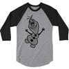 olaf frozen disney cartoon 3/4 Sleeve Shirt