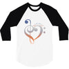 music expresses clef heart girls 3/4 Sleeve Shirt