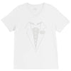 youth kids tuxedo V-Neck Tee