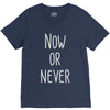 now or never V-Neck Tee