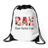 Bae Best Auntie Ever Drawstring Bags