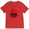 i love house music t shirt men logo3 new t shirt clothing design men V-Neck Tee
