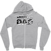 american dad black Zipper Hoodie