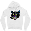 balck cat Zipper Hoodie