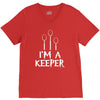 i am a keeper V-Neck Tee