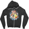shining splash koi Zipper Hoodie
