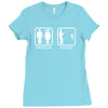 fishing   problem solved mens funny Ladies Fitted T-Shirt
