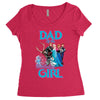 dad of the birthday girl Women's Triblend Scoop T-shirt
