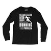 beer drinker with a running problem Long Sleeve Shirts