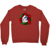 christmas wreath bluebie bust by bluekazenate Crewneck Sweatshirt
