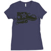plumeria paradise Ladies Fitted T-Shirt