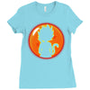 Kid Goku Saiyan With Dragon Ball 4 Star Ladies Fitted T-Shirt