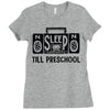 no sleep till preschool Ladies Fitted T-Shirt