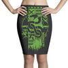 snake crest Pencil Skirts