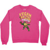 vegan pizza power Crewneck Sweatshirt