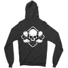 skate until the end black Zipper Hoodie
