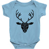 poly deer black Baby Bodysuit