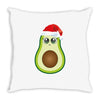 santa avocado Throw Pillow