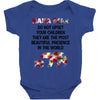 mama bear message Baby Bodysuit